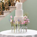 Acrylic Cake Display Board Round Cake Stand 30cm Wedding Party DIY Flower Crown Decoration Dessert Trays Clear Cake Stand Tools