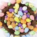 20/50/100pcs Easter Eggs Decoration,Fake Foam Eggs,Painted Bird Pigeon Eggs,DIY Easter Craft Wreath