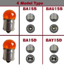 10x G18 BA15S 1156 BAU15S  BAY15D BA15D R10W 12V5W  BAU15S Glass Lamp Tail Signals lights Turn Bulb Truck Indicator Halogen Lamp