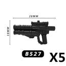 MOC Medieval Accessories Building Blocks Military Soldiers Shoulders Armor Blaster Helmets Weapons War Bricks Children Toys B038