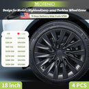 4PCS Wheel Cap 18 Inch Turbine Automobile Hubcap for Tesla Model 3 Highland 2023-2025 Hub Cap Performance Replacement for Tesla