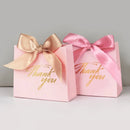 5/10pcs Thank You Candy Box With Ribbon Wedding Favors Chocolate Gift Box for guests Christmas Baby Shower Birthday Party Decor