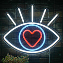 Ineonlife Evil Eye Neon Sign Creative Game Festive Party Club Family Bedroom Game Room Christmas Personality Fun Wall Decor Gift