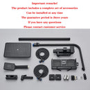 Black/Chrome ABS Shower Faucet Bathroom Shower Mixer Crane Rotatable 15CM Long Spout Rain Shower Set Shower Spray Shower