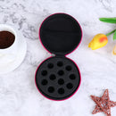 12 Bottles Round Essential Oil Storage Bag Essential Oil Organizer Case 1ml 2ml