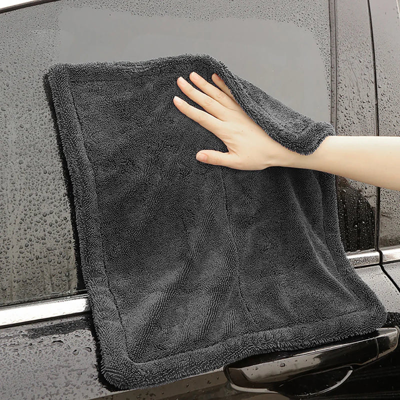 Car Wash Towel 1200GSM Microfiber Double-Sided Ultra Absorbent Car Wash Cloth Cleaning Drying Towel Washing Accessories