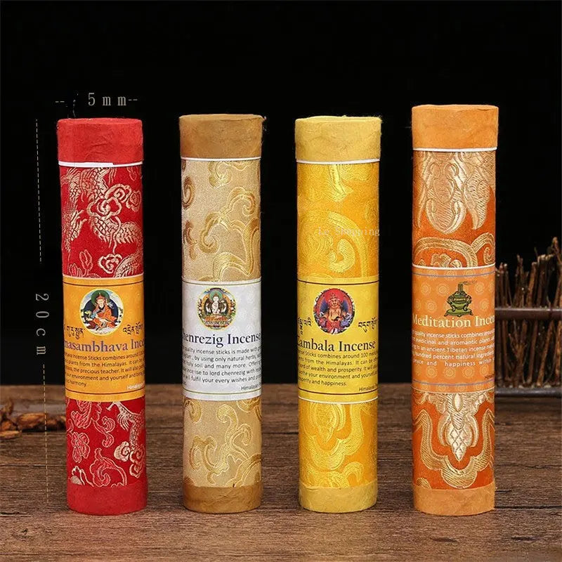 20cm Natural Nepal Pure Handmade Tibetan Incense DIY Home Indoor Incense Practice Zen Buddha for Buddha Practice Thread Incense