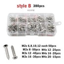 M1 M1.2 M1.4 M1.7 M2 M2.6 M3 M4 Stainless Steel Cross Countersunk Head Wood Screw Set Phillips Flat Head Self Tapping Screws Kit