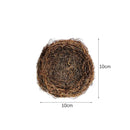 10/12/15cm Easter Rattan Artificial Bird Nest Brown Handmade DIY Egg Nest Crafts For Home Garden Happy Easter Party Decoration