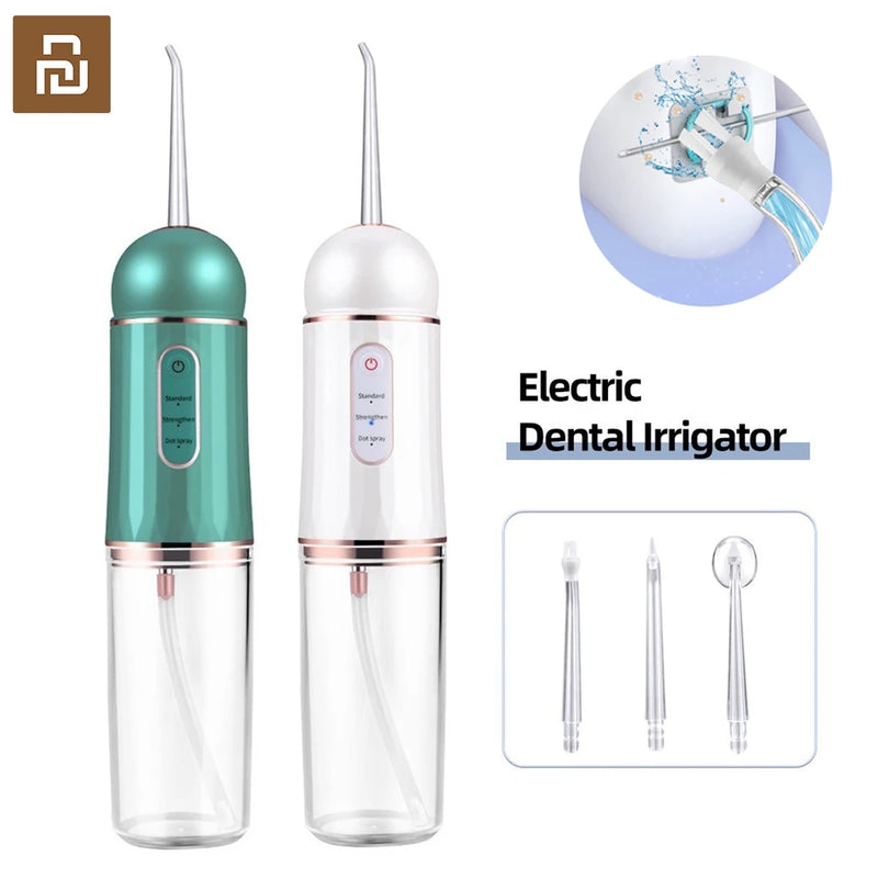 Xiaomi Youpin Portable Oral Irrigator Professional Dental Irrigator Teeth Water Flosser Cleaner waterpulse 230ML Water Jet Floss