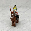 Medieval Napoleonic War French Dragoon British Soldiers Pirates Figures Army Scottish Fuisiler Building Blocks Weapons Brick Toy