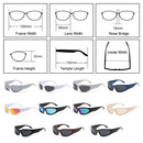 Designer y2k UV400 Mirrored Sunglasses Women White Sun Glasses Men Hispter Sport Driving Cycling Ladies Shades 2023 gafas de sol