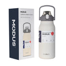 Large Capacity Stainless Steel Thermal Bottle With Straw, Outdoor Camping Gym 800ml/1700ml