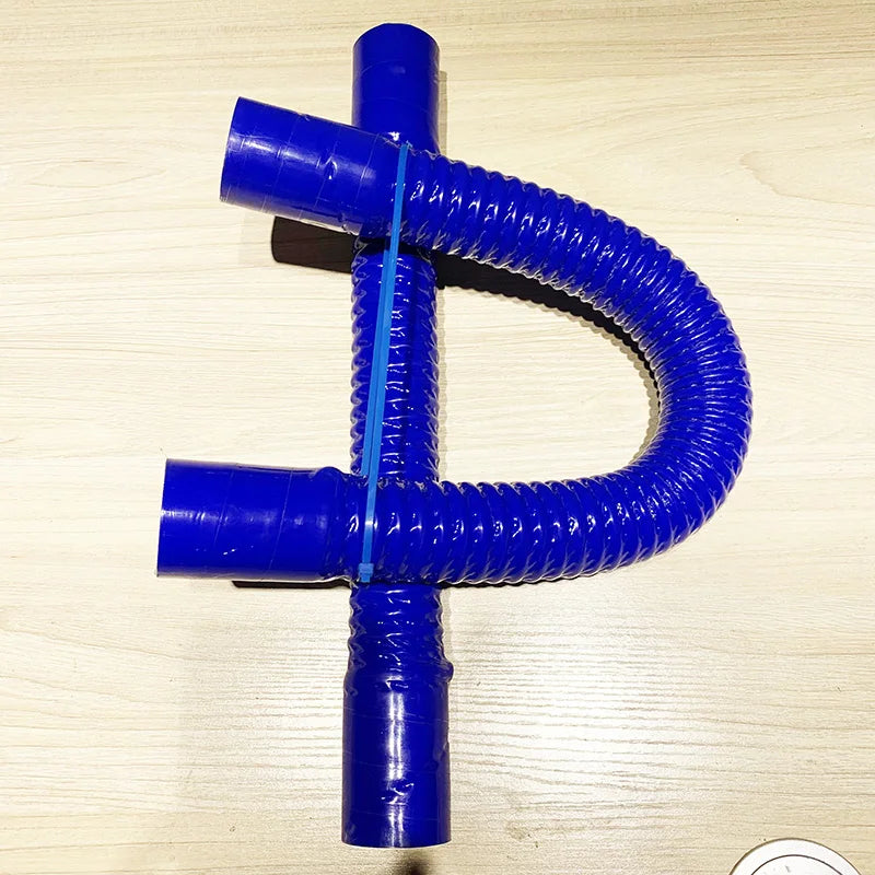 ID30-50MM Blue Universal Car Silicone Flexible Hose Radiator Tube Pipe For Air Intake High Pressure High Temperature