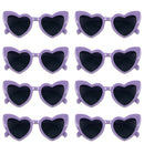 8pcs/6pcs Bachelorette Hen Party Sunglasses Black Heart Shaped Glasses Bride To Be Bridesmaid Gifts Wedding Bridal Shower Decor