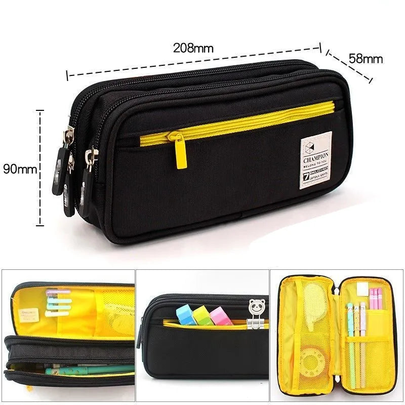 Creative Pencil Case Cute Students Pencil Cases Big Pen Bags Storage Box Boy Girl Kid Large Capacity School Stationery Supplies