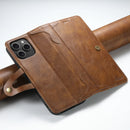 SUTENI PU Leather Card Holder Phone Case Stand Wallet Magnetic Button Flip Cover For iPhone 16 Pro Max 15 Plus 14 13 12 Mini 11