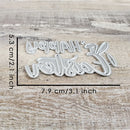 Catlove Happy Easter Word Metal Cutting Dies Scrapbooking Mold Stencil Die Cuts Card Making DIY Craft Embossing New Dies For