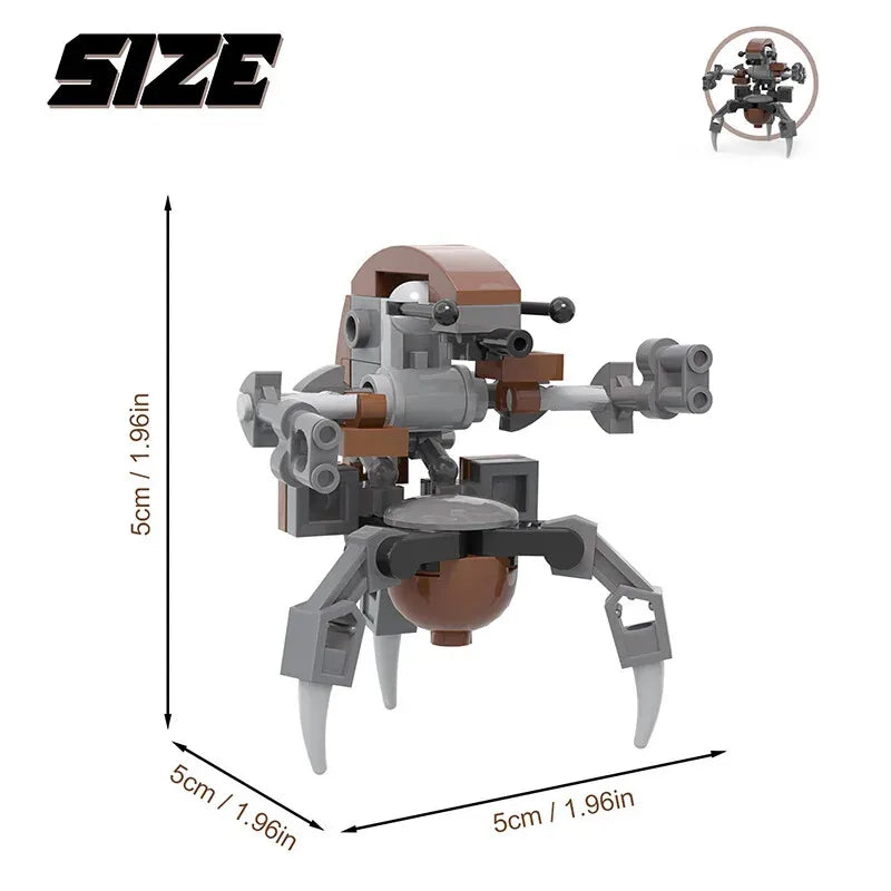 Space Wars Destroyer Droid Droideka Building Blocks Sets Droideka The Clone Robot Creative Building Blocks for Kids Gift