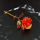 1pcs Artificial Flower Foil Rose Flower Valentine'S Day Gifts 24k Golden Plated Gold Rose Lasts Forever Love Flower For Wife