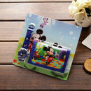 New Disney Children Cartoon Wallet Watch Set Spiderman Mickey Minnie Watches Kids Students Birthday Gifts Quartz Leather Clock