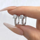 DW Luxury 0.5ct Certified Moissanite Wedding Earrings for Women Gift Lab Diamond 925 Sterling Silver Original Fine Jewelry