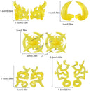 5PCS Cartoon Special Effects Pieces Arm Fist Wind Lightning Leg Flames Weapons Accessories Assemble Scene Bricks Kids for Toys