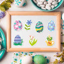 50Pcs Easter Stickers Waterproof Egg Bunny Rabbit Vinyl Stickers Cartoon Cute Sticker  Pack For Kids Water Bottles Laptop Gift
