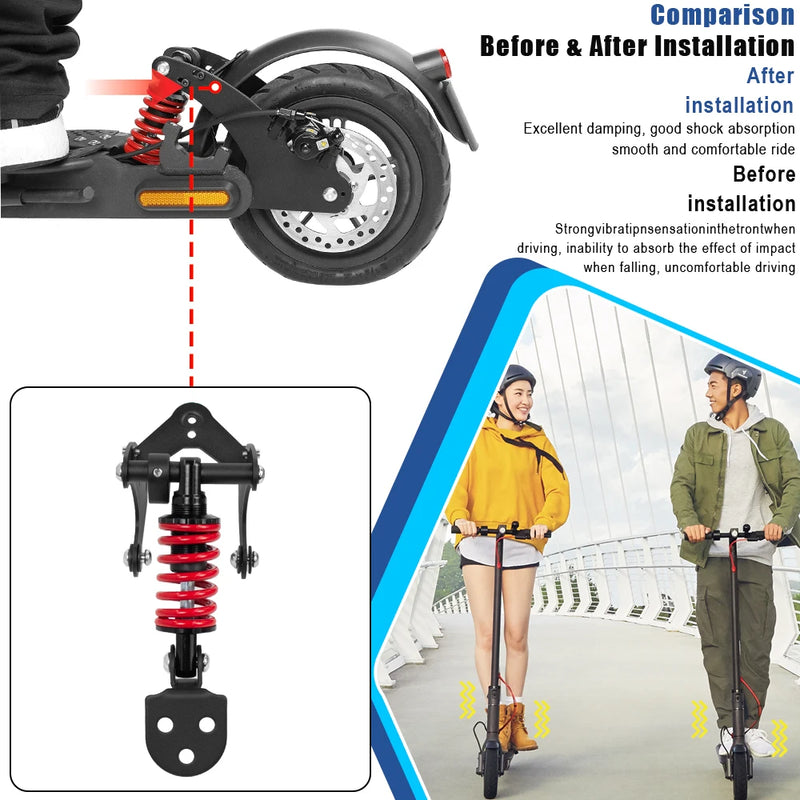 Electric Scooter Rear Suspension Kit for Xiaomi M365 1S pro pro2 Scooter Rear Shock Absorber Shock Absorption Parts Accessories