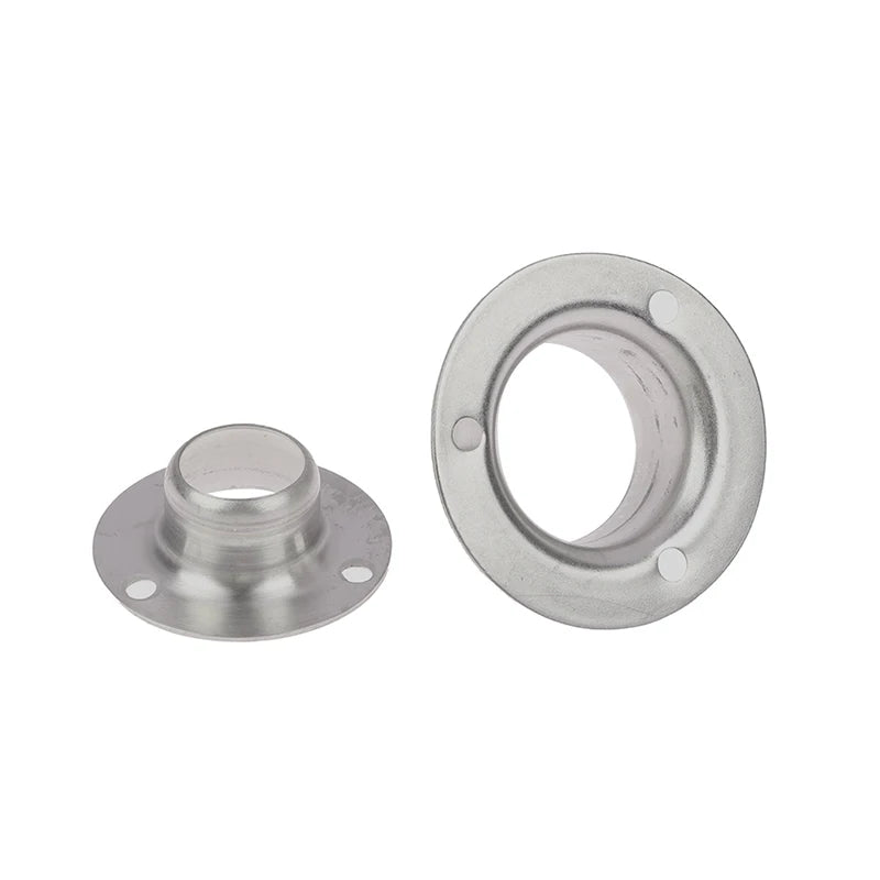 Stainless Steel Flange For Wardrobe Curtain Rod Holder Round Tube Holder Bracket Furniture Fittings Towel Tube Holder