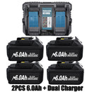 Bonacell 6000mah For Makita BL1830 18V Power Tools Compatible For Makita BL1850 BL1860 BL1890 Replacement Battery And Charger