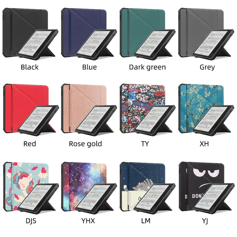 Auto Sleep/Wake Funda For Kobo Libra Colour 2024 7" eBook Smart Cover Magnetic Case with Soft TPU Back Shell