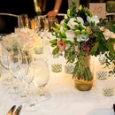 24PCS Crystal Gold Votives Candle Holder Elegant Decorative Tealight Candle Holders for Weddings Parties Chirstmas Gifts