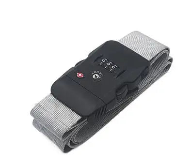 PP Luggage Belt 3 Digit Combination Luggage Strap with TSA Lock Travel EssentialsTravel Luggage Straps Suitcase Belts Adjustable