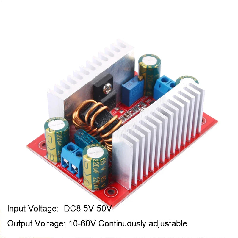 200W/ 400W DC-DC Boost Converter Power Supply Module 6-35V to 6-55V And 8.5-50V to 10-60V 10A/15A Step Up Switch Voltage Module