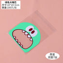 100pcs Cute Monster Sharp Teeth Plastic Bags Xmas Gift Packaging Bags Wedding Candy Bag OPP Bags Birthday Easter Party Decor