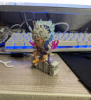 New 10cm Mini One Piece Y z Luffy Gear 5 Action Figure Nika Statue Anime Figurine Pvc Model Doll Collection Toy Gift Kids