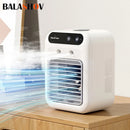 Mini Portable Humidifier Fan Air Conditioner Household Small Air Cooler Portable Air Adjustment Office Oil Diffuser Fast Cooling