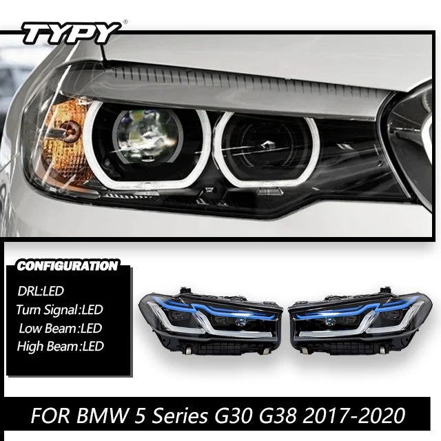 Car Lights FOR BMW 5 Series G30 G38 Headlight 2017-2020 LED Projetor head Lamp Daytime Running Light Automotive Accessories