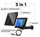 6V 4W Solar Battery Charger For Security Camera Portable Solar Power Bank 4W Solar Panel Charger DC 5521 With Remote Control