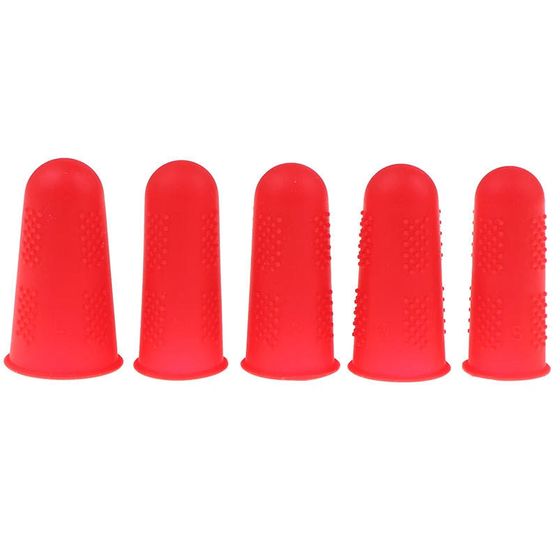 Silicone Finger Protector Sleeve Cover Anti-cut Heat Resistant Finger Sleeves Great Cooking Kitchen Tools