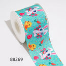 DIY Cartoon Easter Egg Bunny Printed Grosgrain Ribbon For Craft Supplies Sewing Accessories 5 Yards. 88266