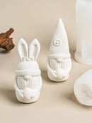 3D Beard Dwarf Easter Egg Silicone Mold Scented Candle Making Supplies Handmade Soap Plaster Ornaments Molds Home Party Decor