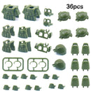 SWAT Military Special Forces camouflage Helmet Vest Soldier Army Mini Action Figures Team Set Parts Building Blocks Bricks Toys