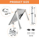CP-SETUNO Solar Panel Mount, Adjustable Angle 15-40 ° , Solar Panel Kit Mount for 100-500W , Suitable for Boats, Motorhomes, Roo