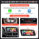 1920*720 RoadTop Linux Touch Screen Multimedia Display For Audi Q5 2009-2017 With Wireless CarPlay Android Auto Airplay Autolink