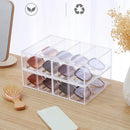 Sunglass Storage Box Acrylic Eyeglass Organizer Make-up Storage Drawer Tray 4-Layer Transparent Visual Sunglasses Case