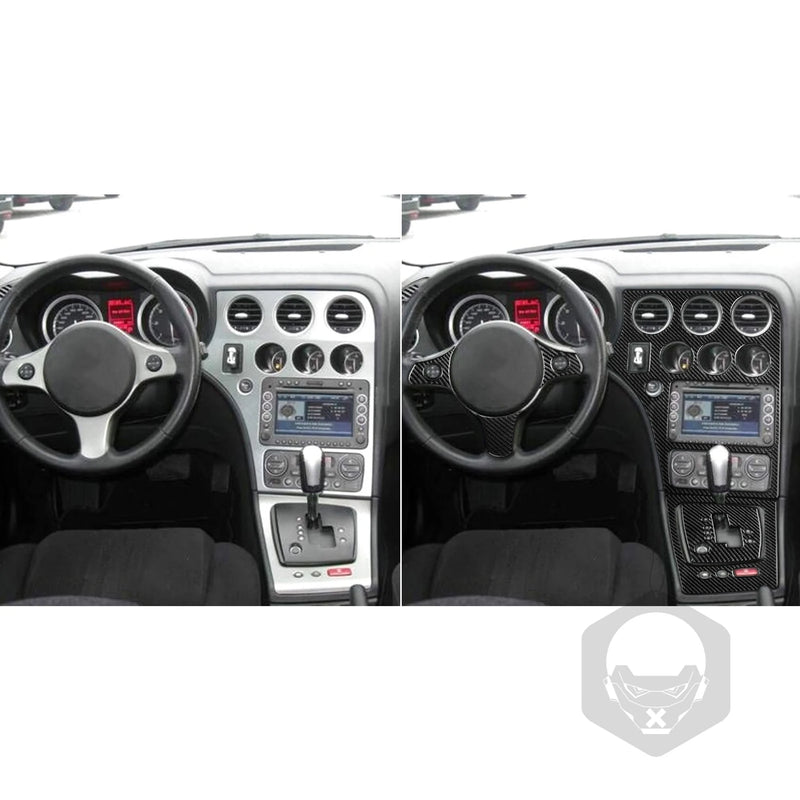 For Alfa Romeo 159 2004-2011 Carbon Fiber Gear Shift Door Trim Complete set Panel  Car Interior Accessories Decorative Stickers