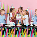 130*220cm Let Glow Birthday Party Disposable Waterproof Tablecloth Wedding Supplies Children Adult Party Theme Supply