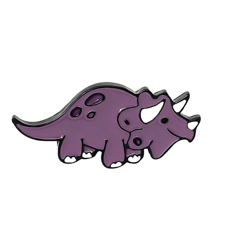 Triceratops Tyrannosaurus Rex Giraffe Stegosaurus Brontosaurus Brooch Badge Dinosaur Lapel Pins Dinosaur Brooch Pterosaur